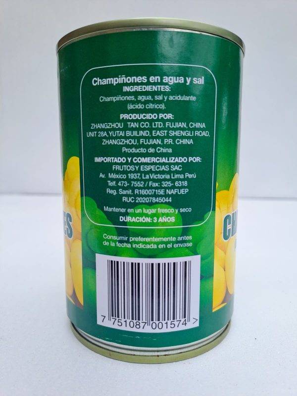 Champiñones 425 g Enteros Escogidos - Imagen 4