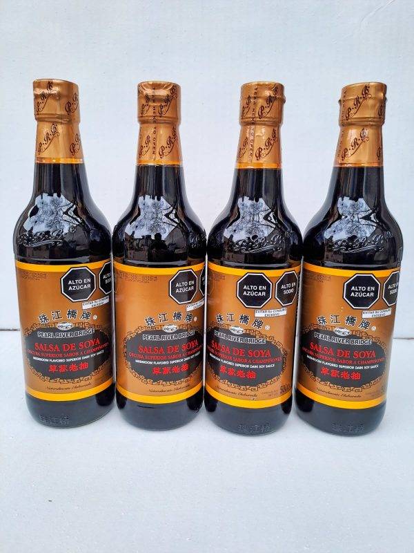 Sillao Con Champiñones (Salsa de Soya) 500ml - Imagen 2