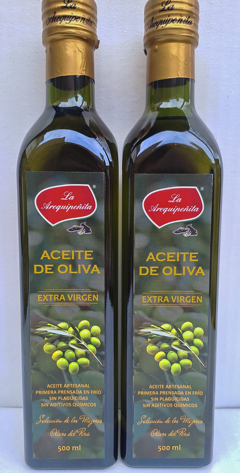 Aceite de Oliva 500 ML. La Arequipeñita. - Imagen 3