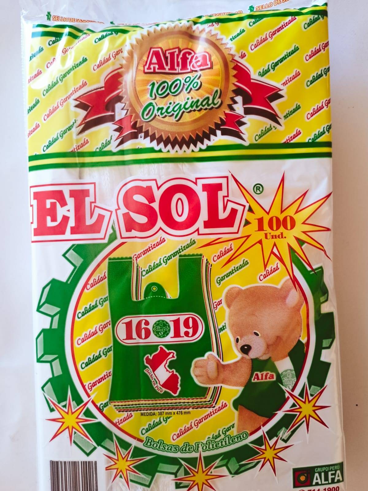 Bolsa Chequera 16 x 19 Alfa