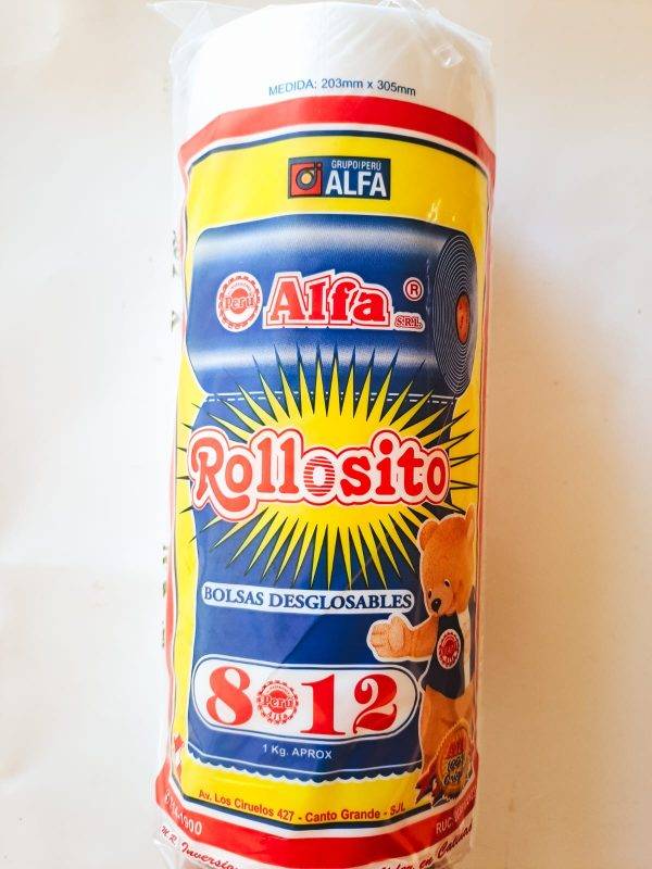 Bolsa Rollo 8 x 12 Alfa