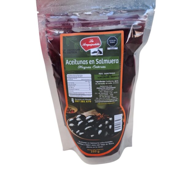 Aceituna Envasada Arequipeña de 250 g